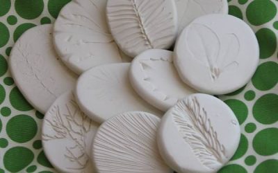 Pietre din lut cu amprente din natură