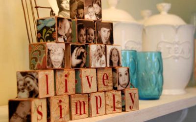 Cuburi cu fotografii și mesaje