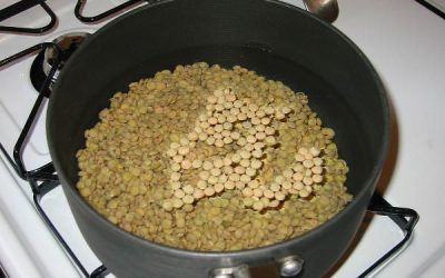 Chiftele de linte verde