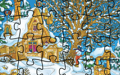 Puzzle cu iz de Crăciun