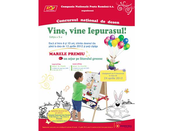 Iepurașul vine și la Posta Română