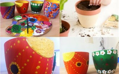 Povestim cu petice în timp ce pictăm ceramică și grădinărim