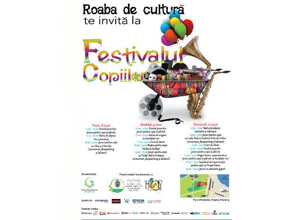 Final de săptămână dedicat copiilor la Roaba de cultură