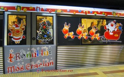 Călătorie fermecată cu metroul de Crăciun