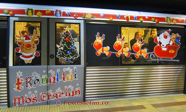 Călătorie fermecată cu metroul de Crăciun