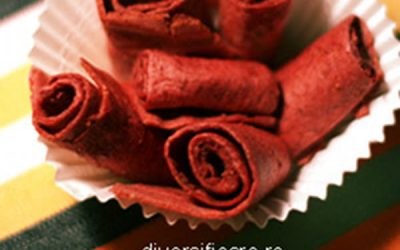 Rulouri dulci din fructe (de la 1 an)