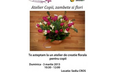 Copii, zâmbete și flori – De Marțișor