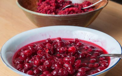 Tartă cu gem de merișoare