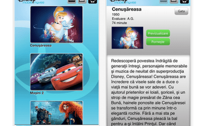 Aplicație Disney cu desene animate pentru copii