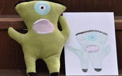 Jucării realizate după desenele copiilor