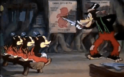 Desene animate: Trei lupi mici