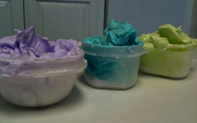 Desene cu spuma de ras a tăticului