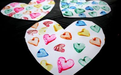 Ștampile colorate din legume