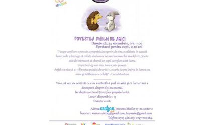 Povestea puiului de arici: carte și atelier simpatic