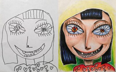 Din desenele copiilor, în desenele tatălui