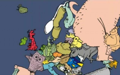 Învață harta Europei, în desene