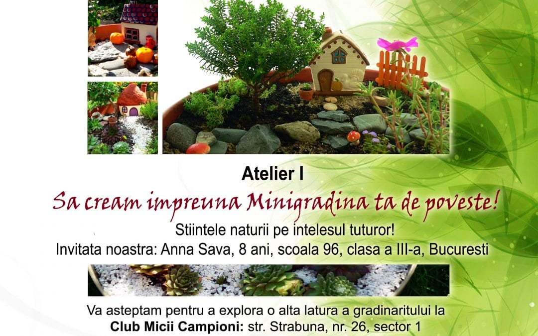 Artă florală și reciclare creativă pentru copii – într-un atelier