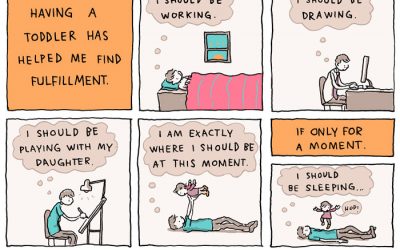 Viața de părinte – într-o mini-carte ilustrată