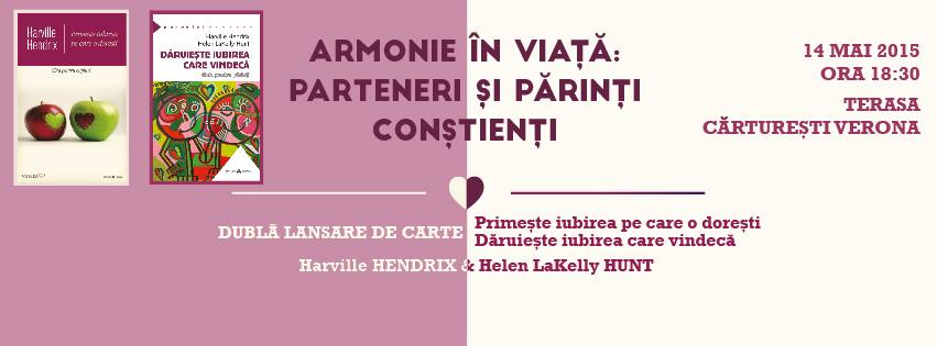 Armonie în viață: parteneri și părinți conștienți [lansare de carte & concurs]