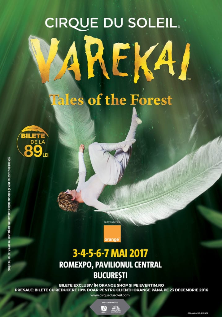 Comunicat: CIRQUE DU SOLEIL REVINE LA BUCUREȘTI ÎN 2017 CU VAREKAI