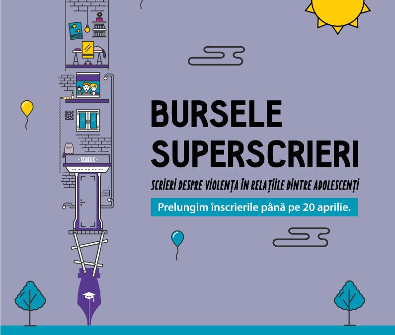 Bursele Superscrieri/Avon: căutăm jurnaliști care să documenteze violența în cuplurile de adolescenți