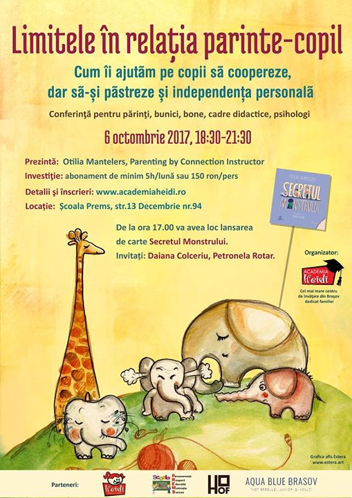 Conferință Otilia Mantelers la Brașov și lansare de carte
