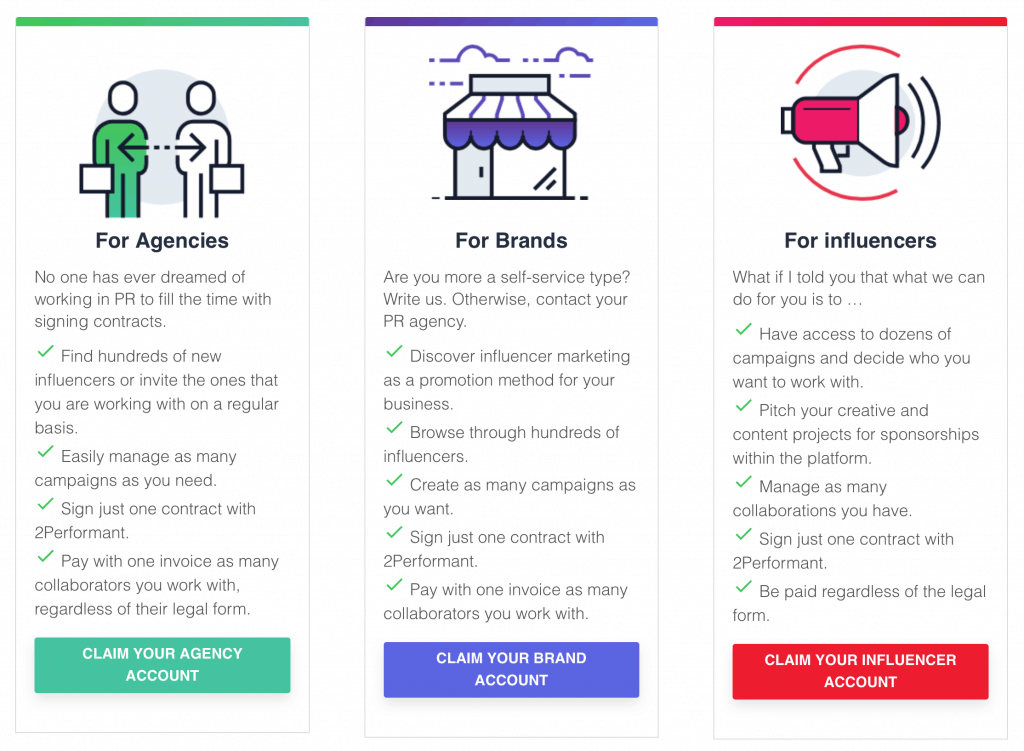 2Performant influencer marketing