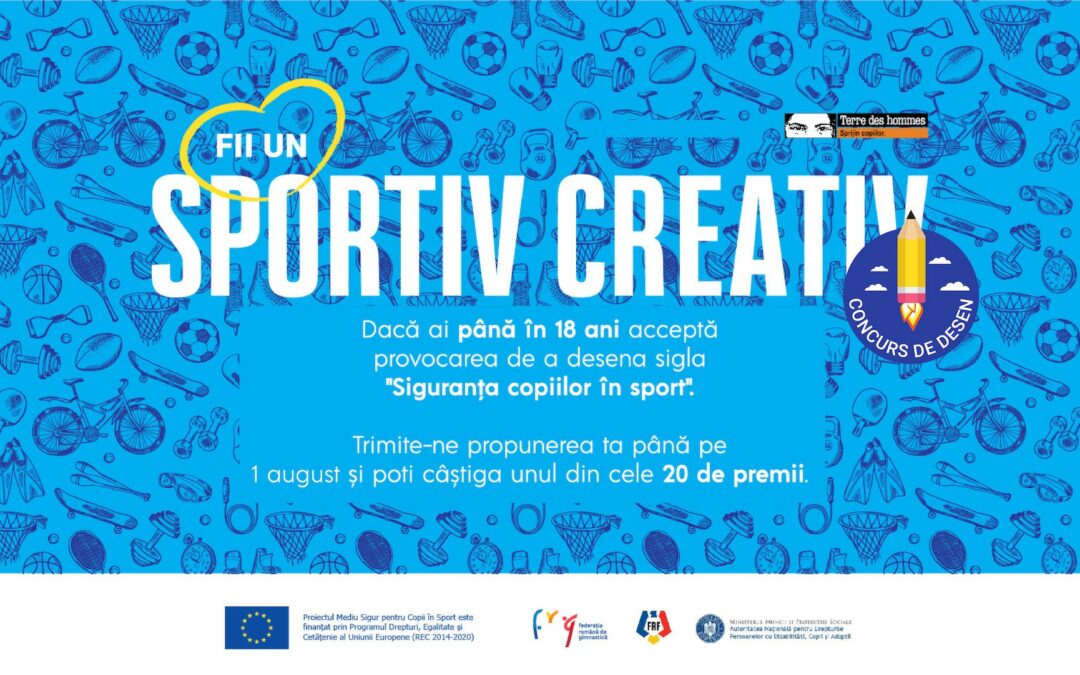 Campanie și concurs devino creatorul siglei ‘Siguranța copiilor în sport’!